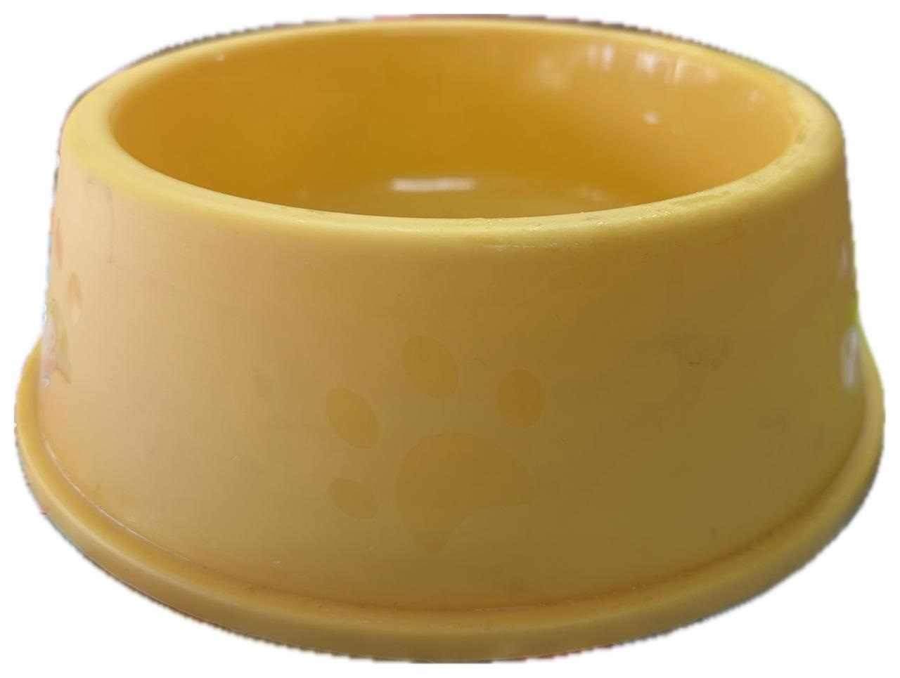 PLATO/COMEDERO PEQUEÑO SÚPER MASCOTA HUELLITAS (VARIOS COLORES)