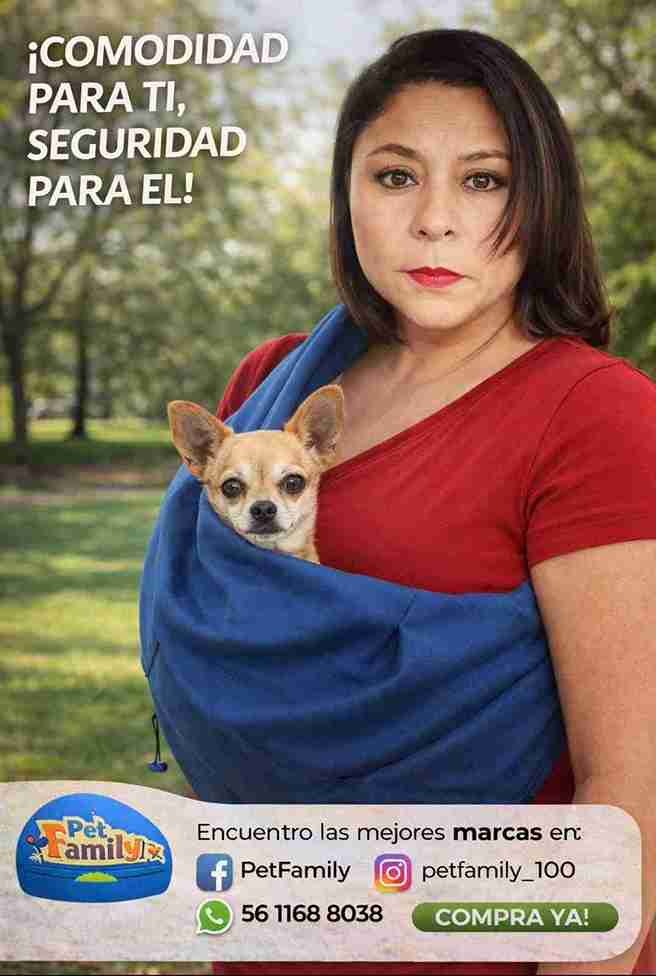 MOCHILA CANGURO AZUL (BOLSA BANDOLERA)