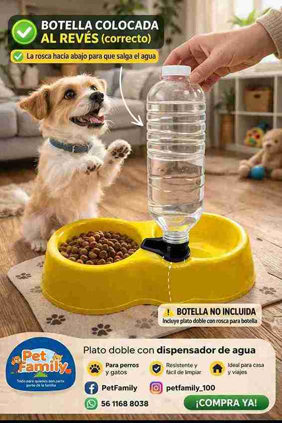 PLATO DOBLE DISPENSADOR CHICO