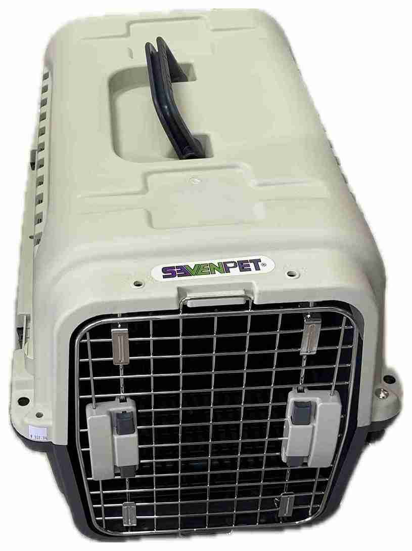 TRANSPORTADORA SEVENPET KENNEL 61X40X39 PUERTA DE METAL Y REJILLA