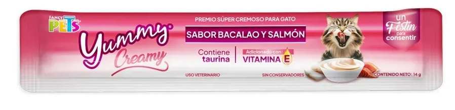 YUMMY CREAMY P/GATO BACALAO Y SALMON