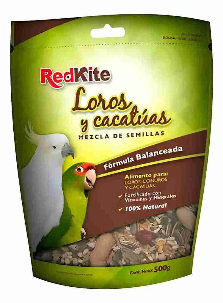 REDKITE MEZCLA DE SEMILLAS P/LOROS Y CACATUAS 500 G