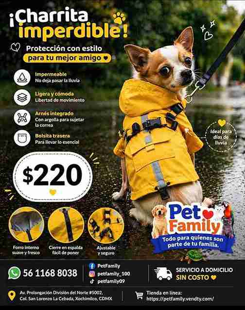 IMPERMEABLE AMARILLO CON ARMES SMALL