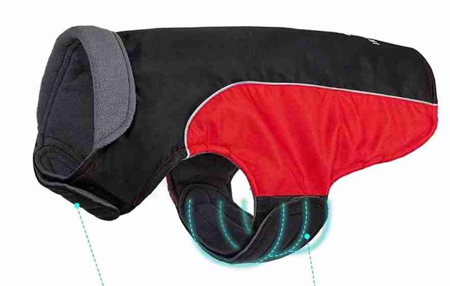 CHALECO IMPERMEABLE ROJO/NEGRO MEDIANO