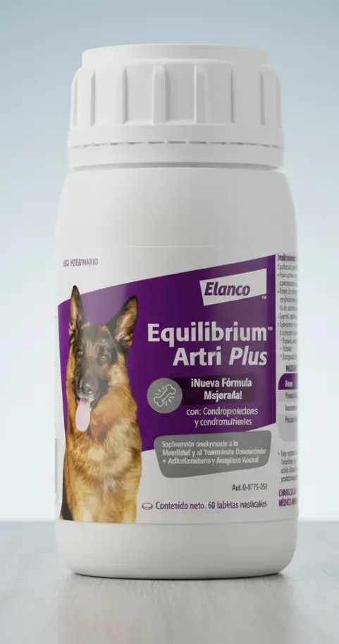 EQUILIBRIUM ARTRI PLUS 60 TABS (SUPLEMENTO COADYUVANTE A LA MOVILIDAD Y TRATAMIENTO OSTEOARTICULAR EN PERROS)