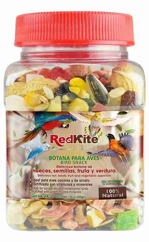 BOTANA PARA AVES (SEMILLAS, FRUTAS Y VERDURAS) RED KITE 200GR
