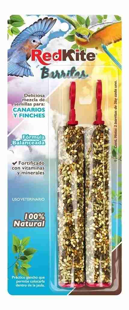 BARRITAS MEZCLA DE SEMILLAS REDKITE CANARIOS Y FINCHES