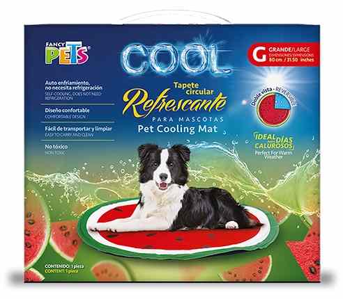 TAPETE CIRCULAR REFRESCANTE PARA MASCOTAS GRANDE FANCY PETS DISEÑO SANDÍA