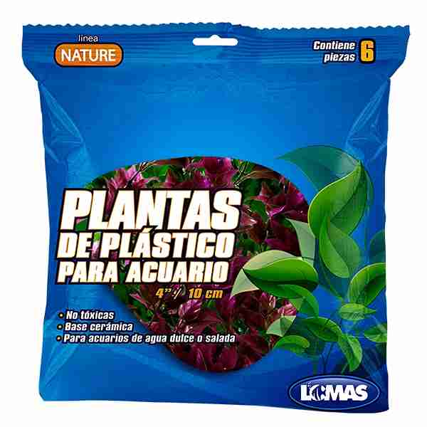 PLANTAS DE PLASTICO PARA ACUARIO  10CM