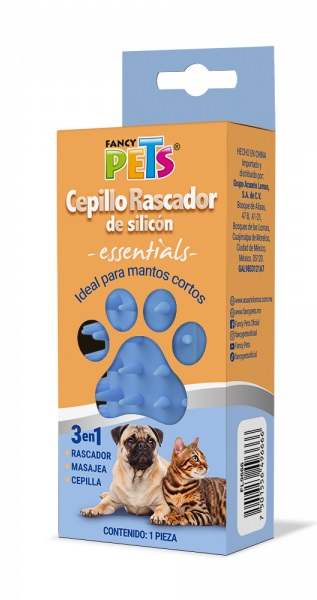CEPILLO RASCADOR DE SILICÓN FANCY PETS