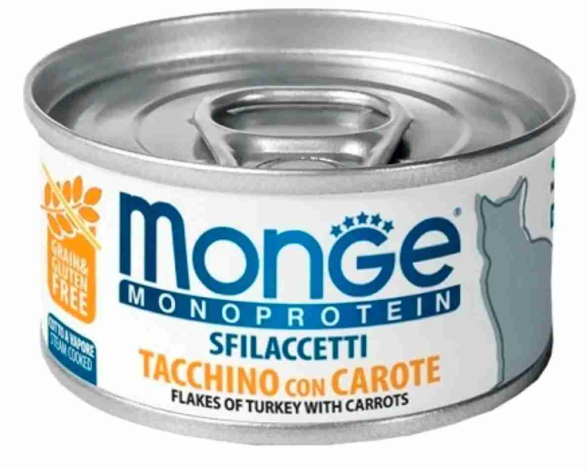 MONGE MONOPROTEIN PAVO CON ZANAHORIAS 80GR