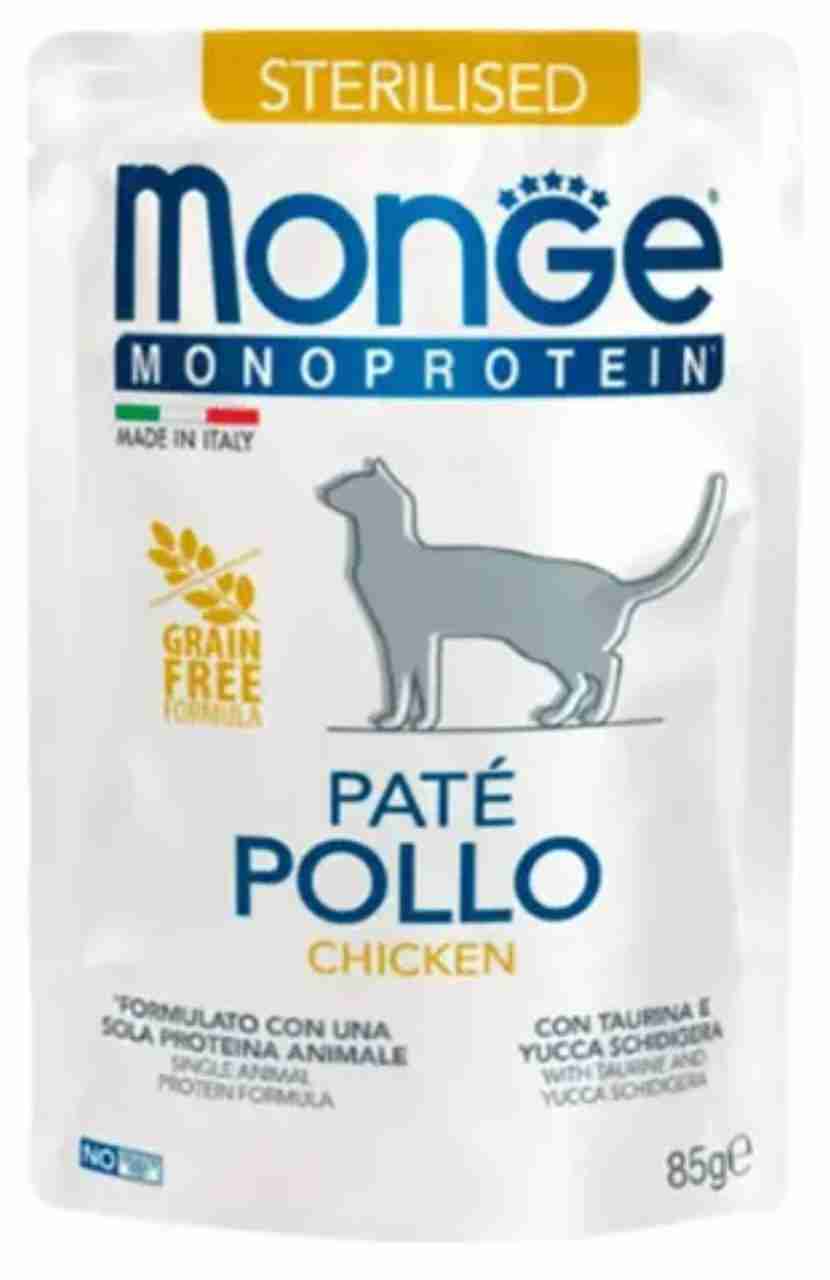 MONGE MONOPROTEIN POLLO 85GR