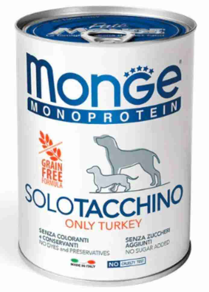 MONGE MONOPROTEIN PAVO 400GR