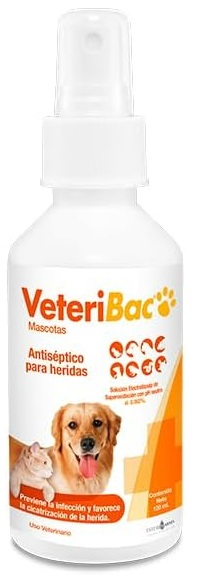 VETERIBAC ANTISÉPTICO PARA HERIDAS 120ML