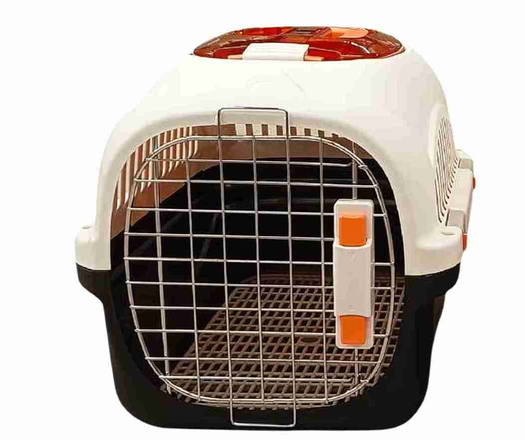 TRANSPORTADORA BLANCA/NEGRA PERRO PEQUEÑO
