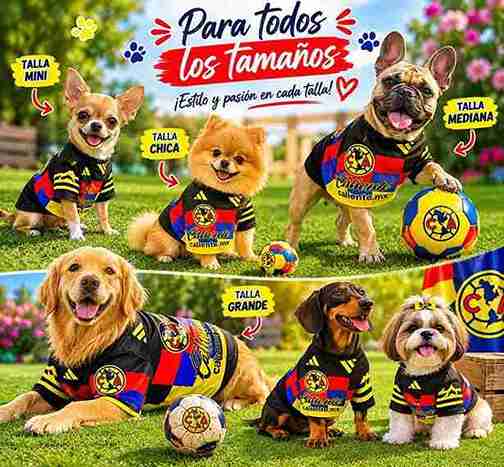 PLAYERA FUTBOL CLUB AMERICA TALLA 3