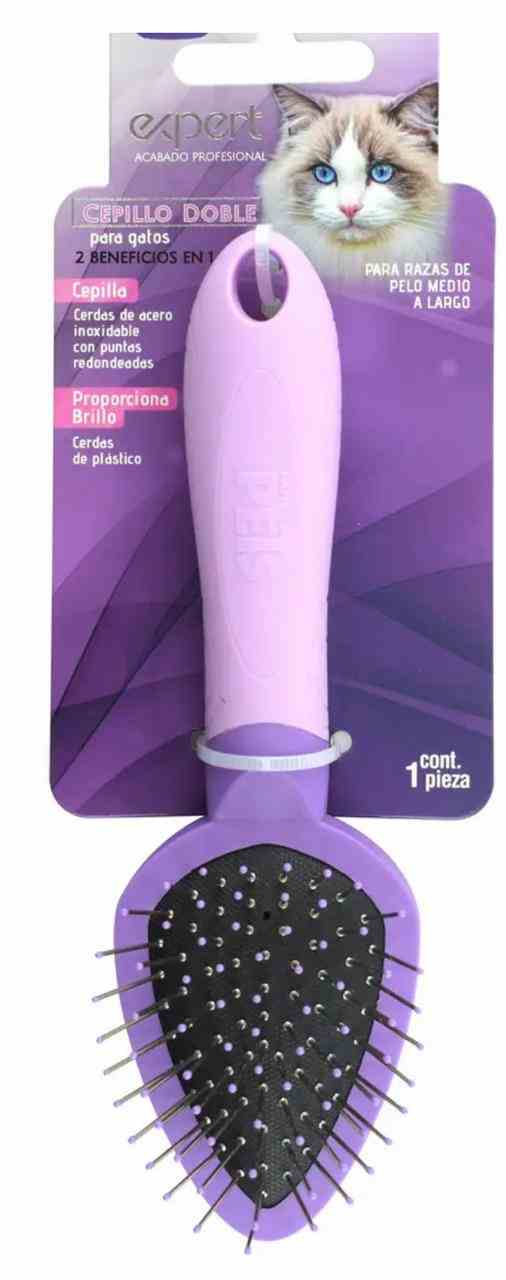 CEPILLO DOBLE PARA GATOS FANCY PETS EXPERT