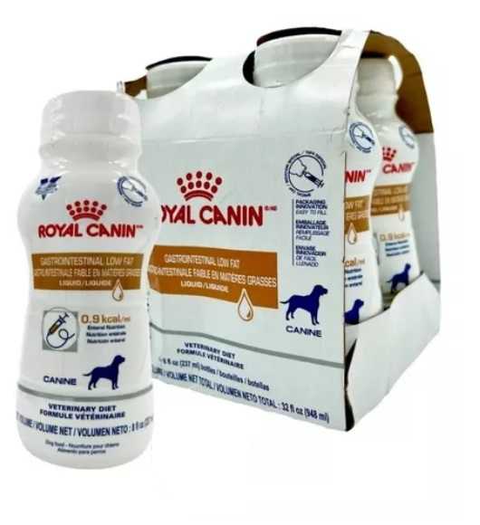 ROYAL CANIN ICU LIQUID GI LOW FAT CANINE 4 BOTELLAS DE 237ML
