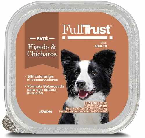 FULL TRUST PATÉ DE HÍGADO Y CHICHAROS 100GR.
