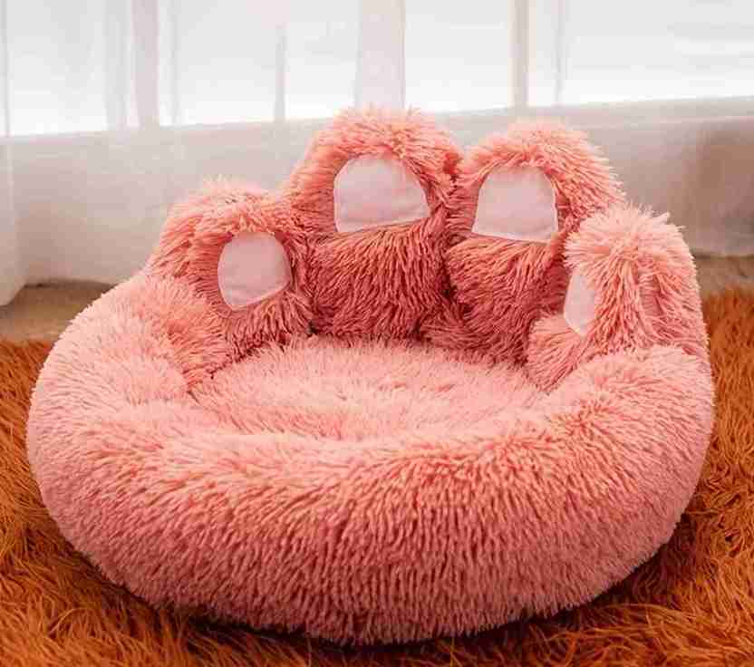 CAMA SUAVE EN FORMA DE PATITA (ROSA)