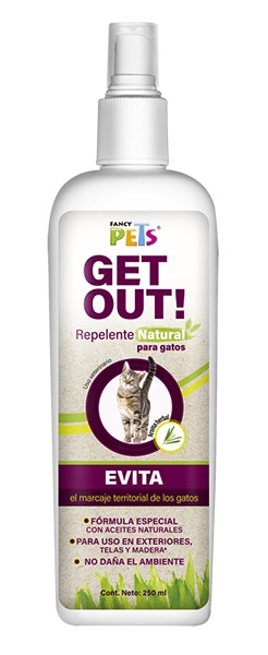 GET OUT REPELENTE NATURAL PARA GATOS FANCY PETS 250ML