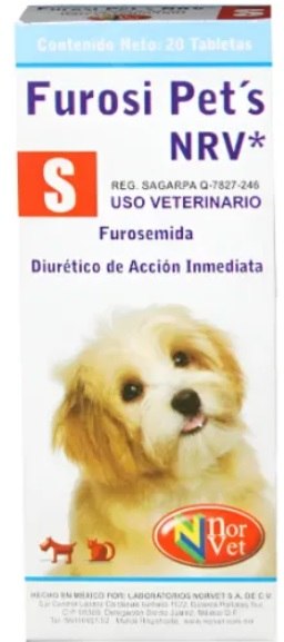 FUROSI PETS "S" 6MG 20TBS