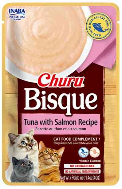 CHURU BISQUE ATUN Y SALMON SOBRE 40GR