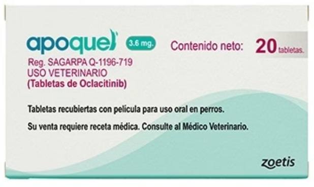 APOQUEL 3.6MG 20TABS (DERMATITIS ATOPICA, COMEZÓN, INFLAMACIÓN)