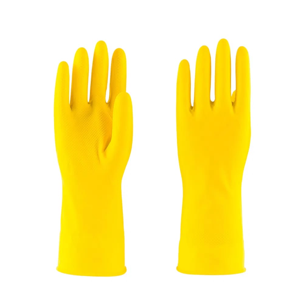 Guante domestico Amarillo Talla S (7 1/2). Cod 131002