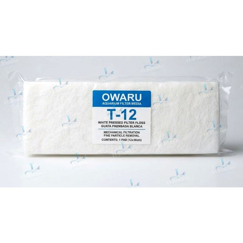Owaru T-12 Repuesto Guata Blanca Prensada 12X30X2 CM