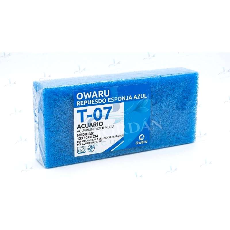 Owaru T-07 Repuesto Esponja Azul 13X30X4 CM