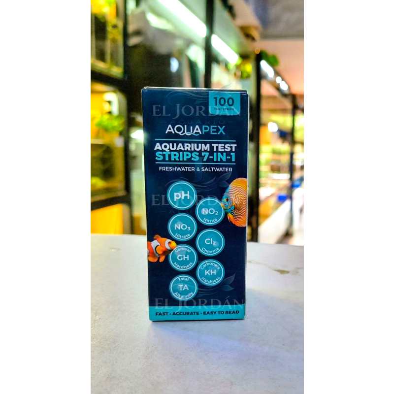 Aquapex Tiras de Prueba para Acuario 7 en 1