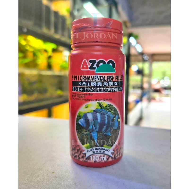 AZOO 9 in 1 Ornamental Fish Pellet 120ml/60g (AZ80028)