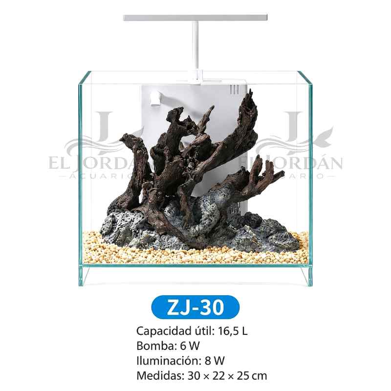 Jeneca ZJ-30 Kit Nano Acuario Jinjing Ultra Clear Glass 16.5L (S30062S)
