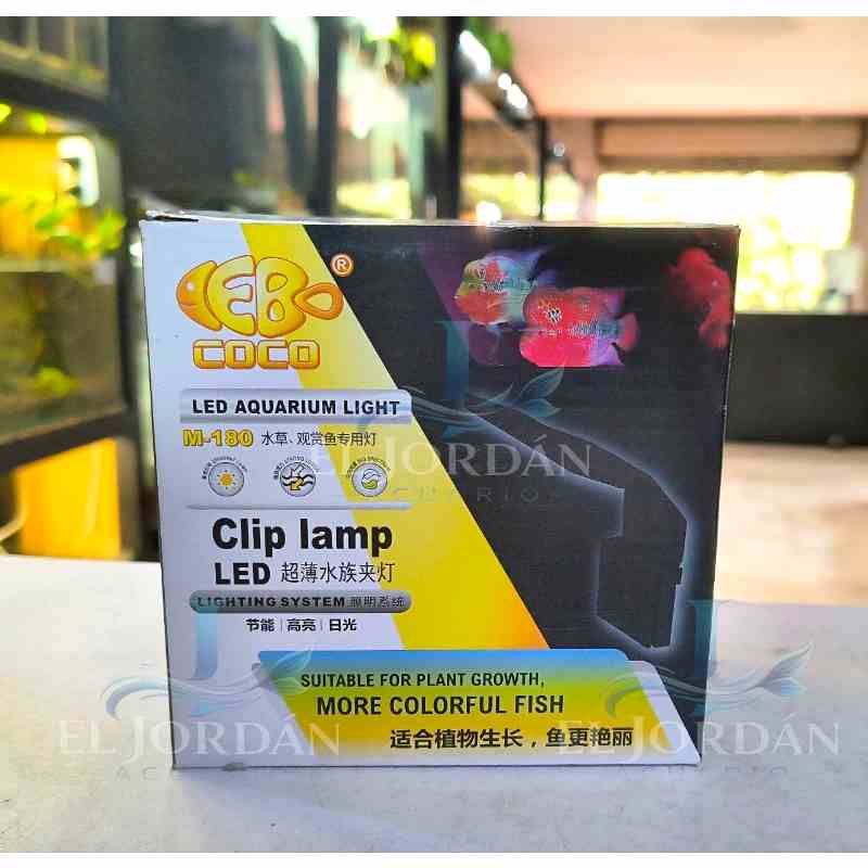 Cocofish M-180 Lámpara Clip LED MF para Plantas| 15-25cm