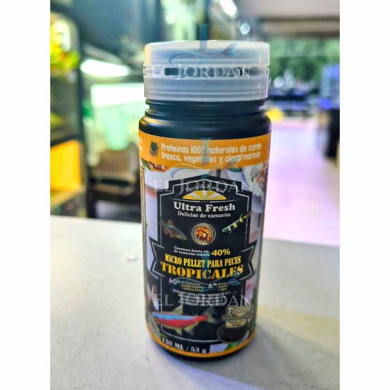 Ultra Fresh Micro Pellet para Peces Tropicales 120ml/53g (UF86002E)