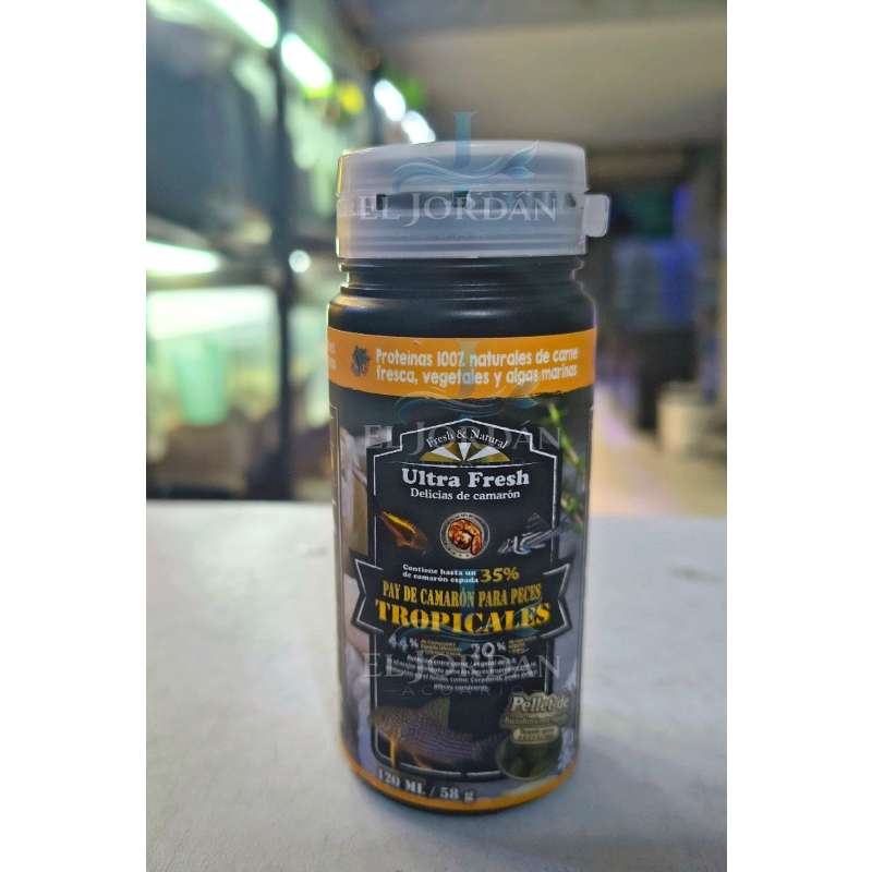 Ultra Fresh Pay de Camarón Para Peces Tropicales 120ml/58g AZOO (UF86045E) 