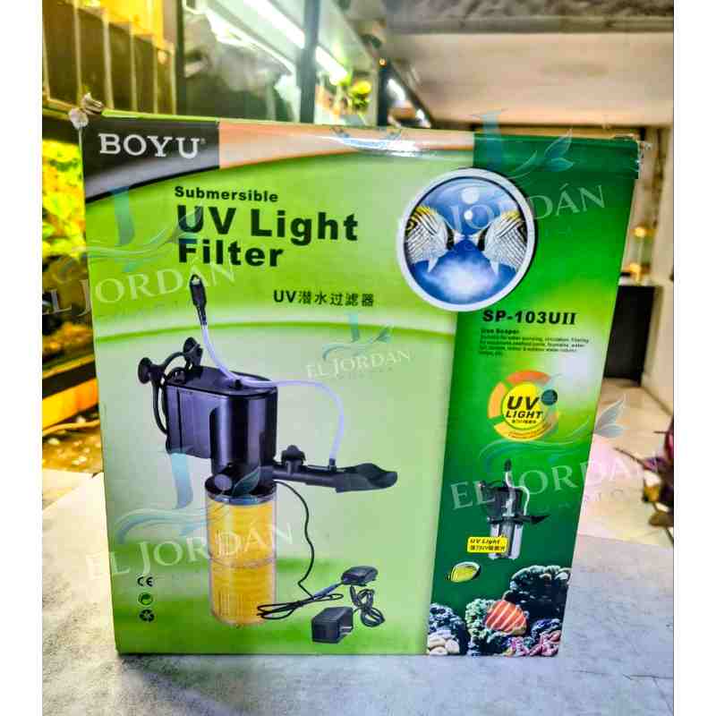 Boyu SP-103UII Filtro Sumergible con Esterilizador UV 1850L/H
