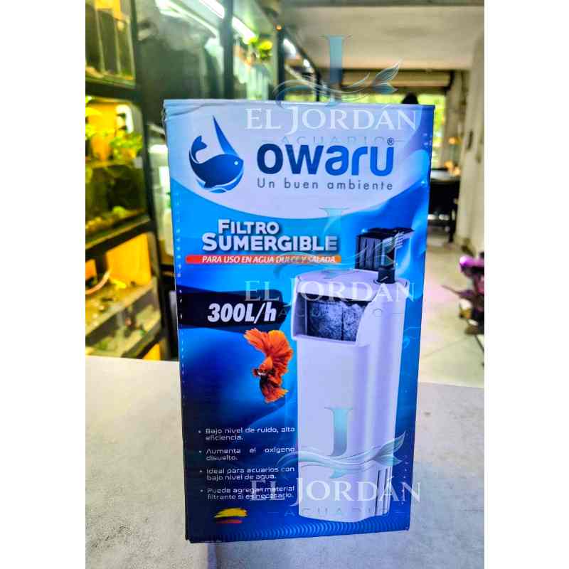 Owaru TO-300 Filtro Interno tipo Cascada 450L/H