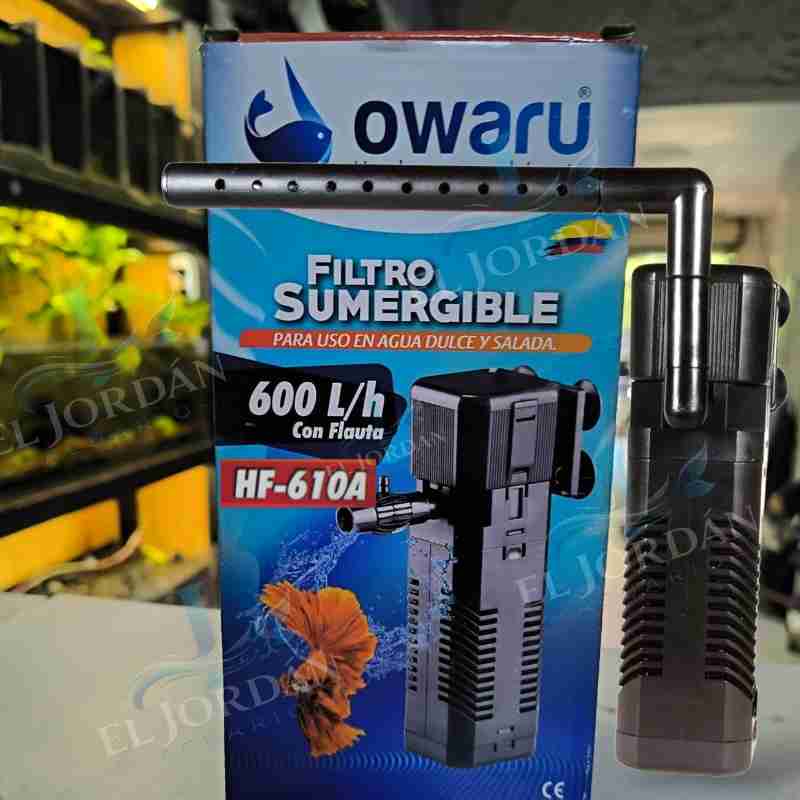 Owaru HF-610A Filtro Interno con Flauta 600L/H