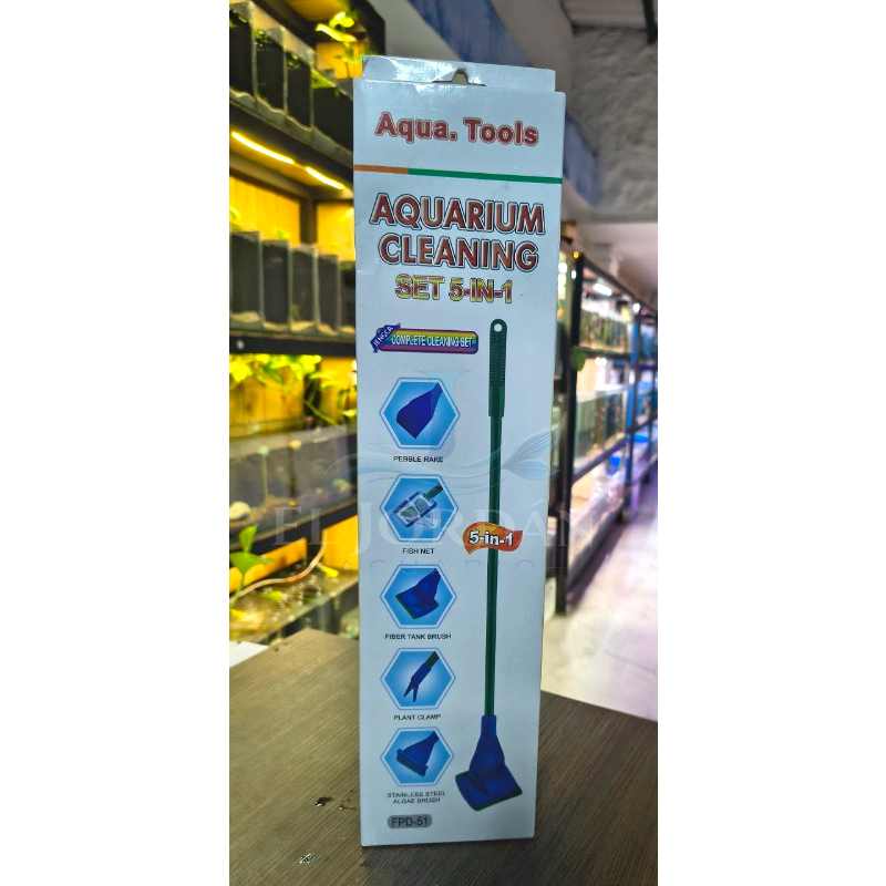 FPD-51 Kit de Limpieza para Acuario 5 en 1 Aqua Tools